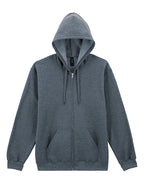 Softstyle® Midweight Fleece Adult Full Zip Hooded Sweatshirt (GSF600)