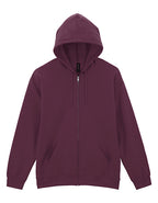 Softstyle® Midweight Fleece Adult Full Zip Hooded Sweatshirt (GSF600)