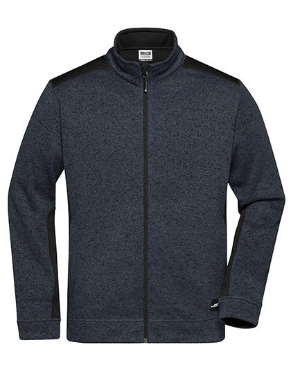 Men´s Knitted Workwear Fleece Jacket -STRONG- (JN862)