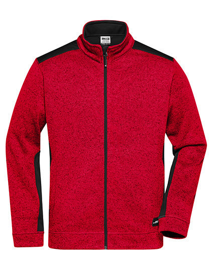 Men´s Knitted Workwear Fleece Jacket -STRONG- (JN862)
