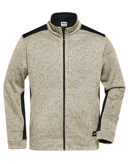 Men´s Knitted Workwear Fleece Jacket -STRONG- (JN862)