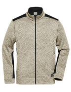 Men´s Knitted Workwear Fleece Jacket -STRONG- (JN862)