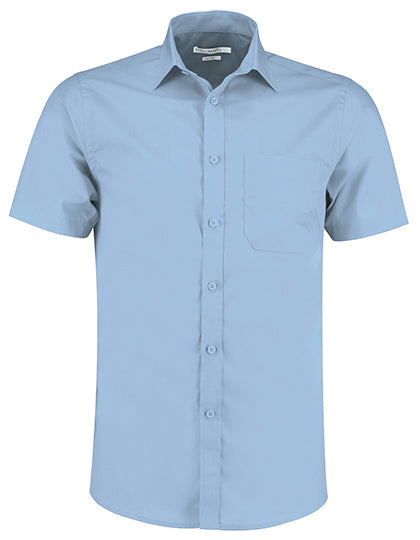 Men´s Tailored Fit Poplin Shirt Short Sleeve (K141)