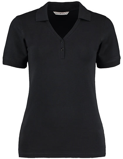 Regular Fit Comfortec® V Neck Polo (K732)
