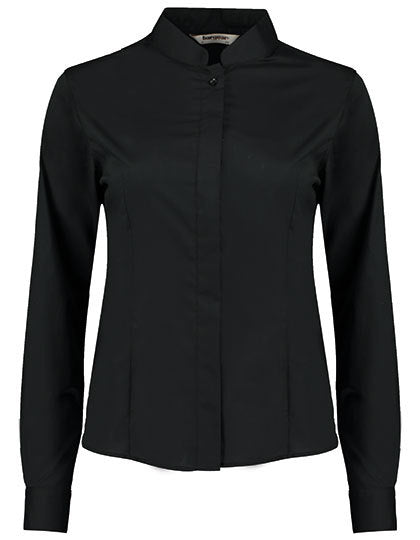 Women´s Tailored Fit Shirt Mandarin Collar Long Sleeve (K740)