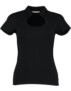 Women`s Regular Fit Keyhole Neck Top (K755)