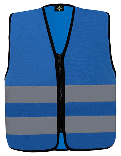 Kids´ Hi-Vis Safety Vest With Front Zipper Aalborg (KX201)