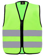 Kids´ Hi-Vis Safety Vest With Front Zipper Aalborg (KX201)