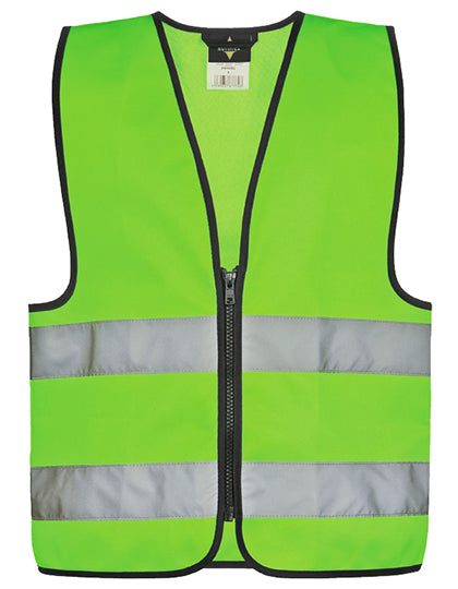 Kids´ Hi-Vis Safety Vest With Front Zipper Aalborg (KX201)