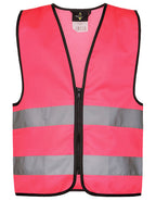Kids´ Hi-Vis Safety Vest With Front Zipper Aalborg (KX201)