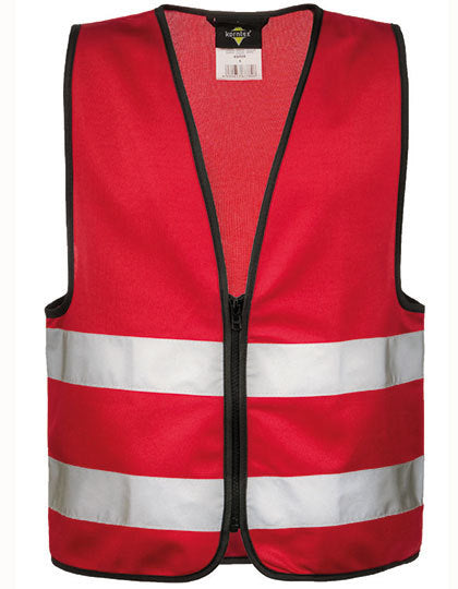 Kids´ Hi-Vis Safety Vest With Front Zipper Aalborg (KX201)