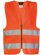 Kids´ Hi-Vis Safety Vest With Front Zipper Aalborg (KX201)