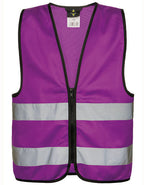 Kids´ Hi-Vis Safety Vest With Front Zipper Aalborg (KX201)