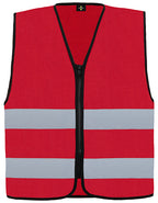 Hi-Vis Safety Vest Cologne With Front Zipper (KX217)