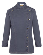 Damen Kochjacke Jeans-Style (KY053)