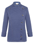 Damen Kochjacke Jeans-Style (KY053)