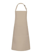 Übergrößen Latzschürze Basic mit Schnalle und Tasche (KY133)