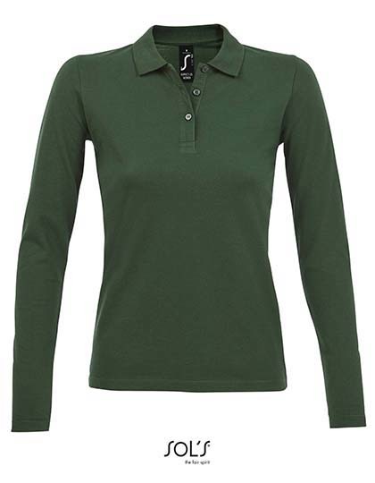 Women´s Long-Sleeve Piqué Polo Shirt Perfect (L02083)