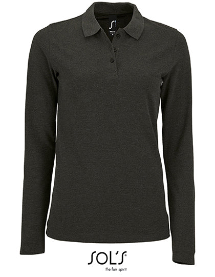 Women´s Long-Sleeve Piqué Polo Shirt Perfect (L02083)