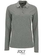 Women´s Long-Sleeve Piqué Polo Shirt Perfect (L02083)