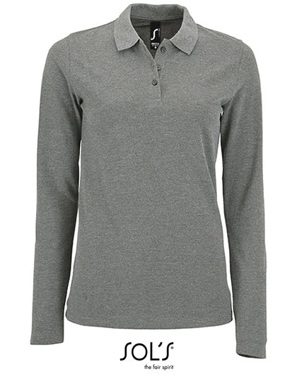 Women´s Long-Sleeve Piqué Polo Shirt Perfect (L02083)