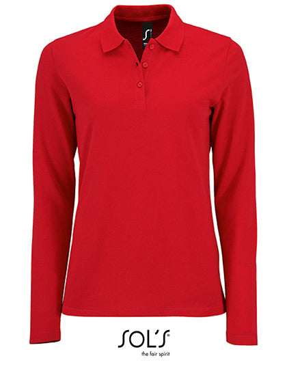 Women´s Long-Sleeve Piqué Polo Shirt Perfect (L02083)