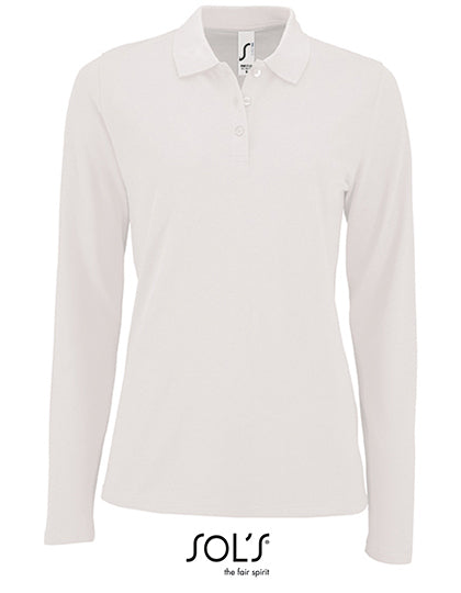 Women´s Long-Sleeve Piqué Polo Shirt Perfect (L02083)
