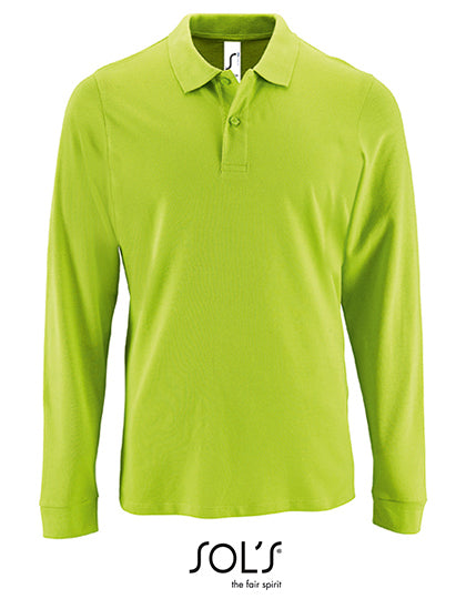Men´s Long-Sleeve Piqué Polo Shirt Perfect (L02087)