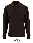 Men´s Long-Sleeve Piqué Polo Shirt Perfect (L02087)