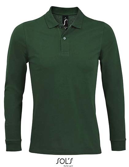 Men´s Long-Sleeve Piqué Polo Shirt Perfect (L02087)