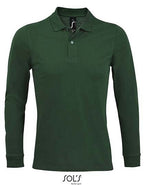 Men´s Long-Sleeve Piqué Polo Shirt Perfect (L02087)