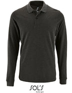 Men´s Long-Sleeve Piqué Polo Shirt Perfect (L02087)