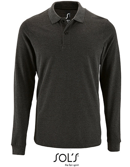 Men´s Long-Sleeve Piqué Polo Shirt Perfect (L02087)