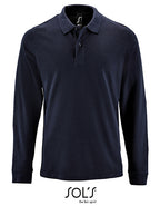 Men´s Long-Sleeve Piqué Polo Shirt Perfect (L02087)