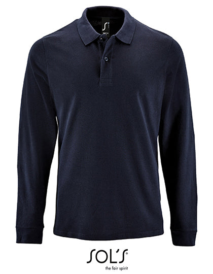 Men´s Long-Sleeve Piqué Polo Shirt Perfect (L02087)