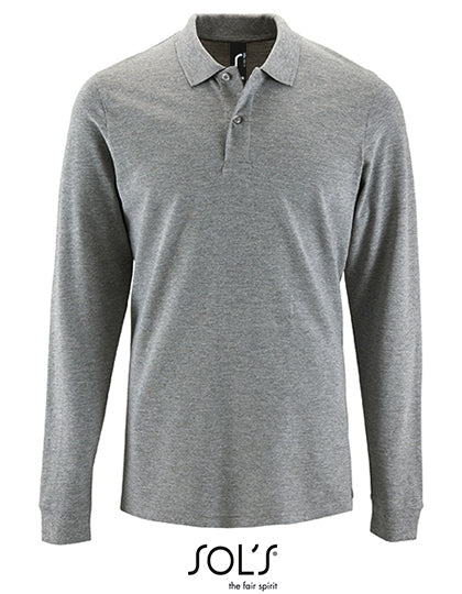 Men´s Long-Sleeve Piqué Polo Shirt Perfect (L02087)