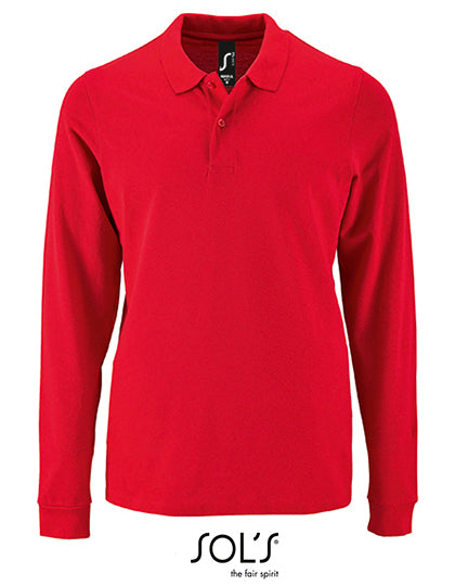 Men´s Long-Sleeve Piqué Polo Shirt Perfect (L02087)