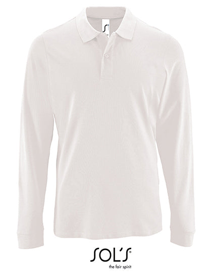 Men´s Long-Sleeve Piqué Polo Shirt Perfect (L02087)