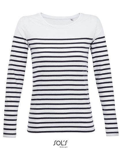 Women´s Long Sleeve Striped T-Shirt Matelot (L03100)