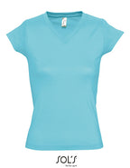 Women´s V-Neck-T-Shirt Moon (L156)