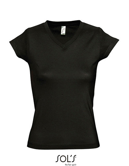 Women´s V-Neck-T-Shirt Moon (L156)