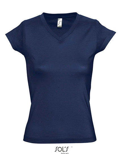 Women´s V-Neck-T-Shirt Moon (L156)