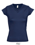 Women´s V-Neck-T-Shirt Moon (L156)