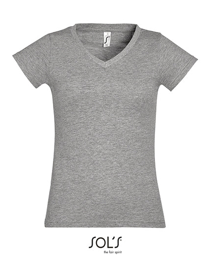 Women´s V-Neck-T-Shirt Moon (L156)