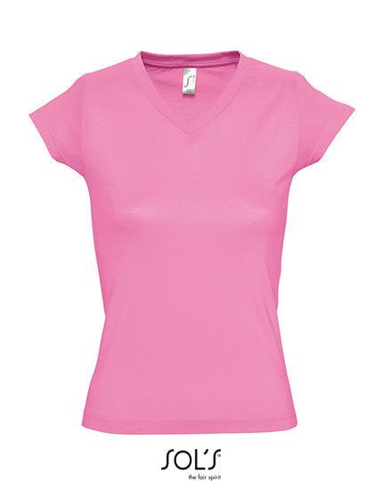 Women´s V-Neck-T-Shirt Moon (L156)