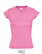 Women´s V-Neck-T-Shirt Moon (L156)