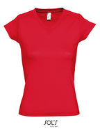 Women´s V-Neck-T-Shirt Moon (L156)