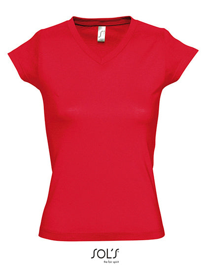 Women´s V-Neck-T-Shirt Moon (L156)