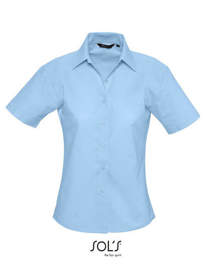 Women´s Oxford-Blouse Elite Short Sleeve (L610)