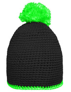 Pompon Hat With Contrast Stripe (MB7964)